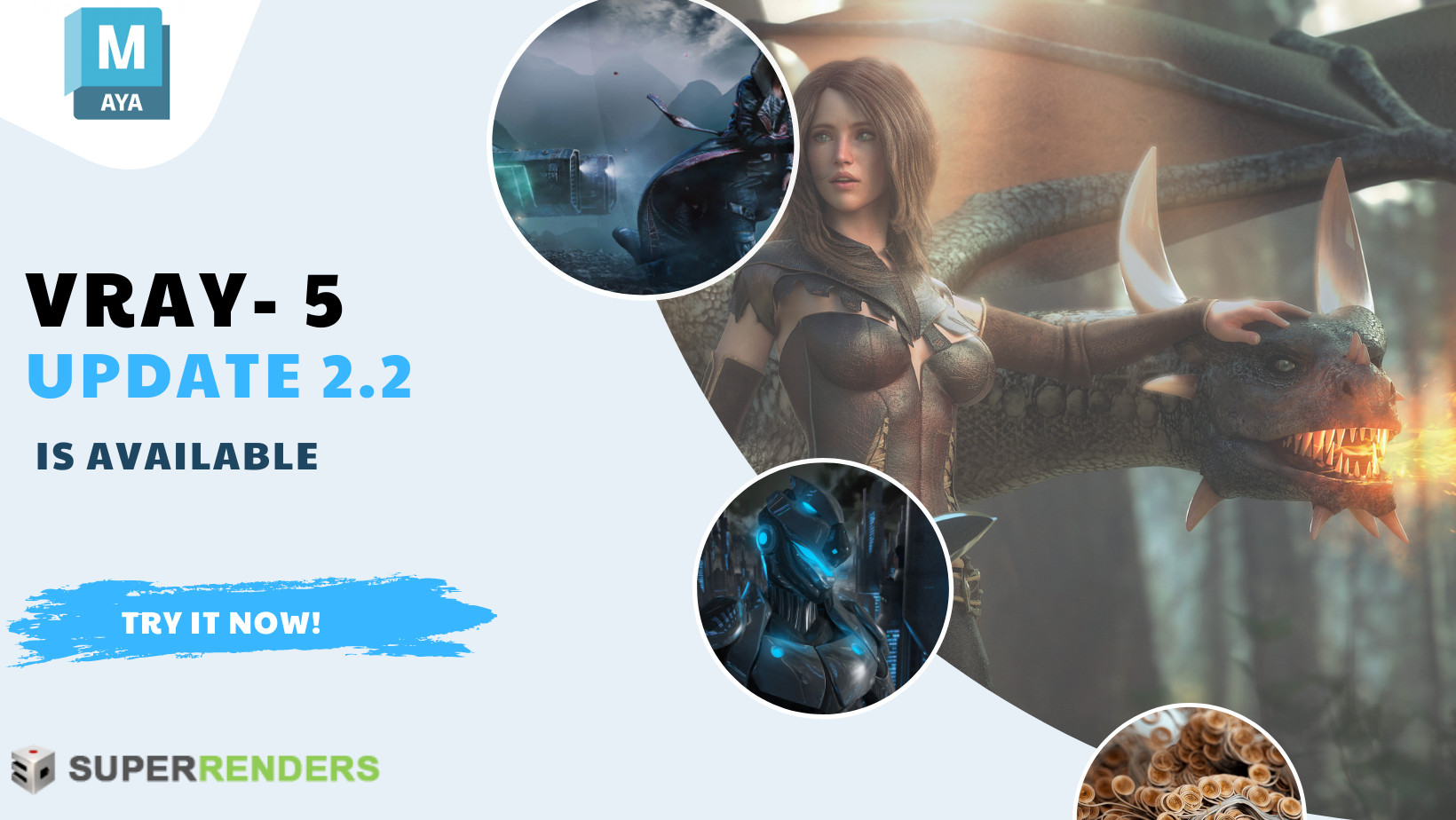 V-Ray 5 for Maya, update 2.2 is available on Super Renders Farm now.