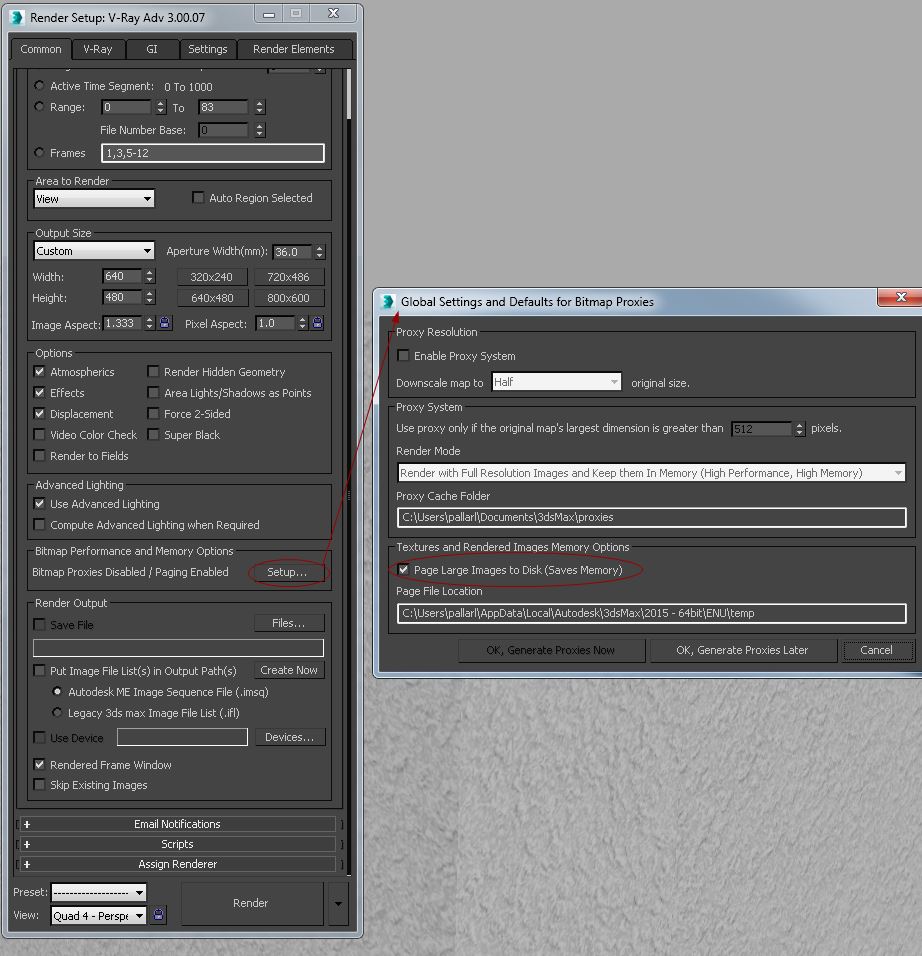 V-Ray bitmap manager.