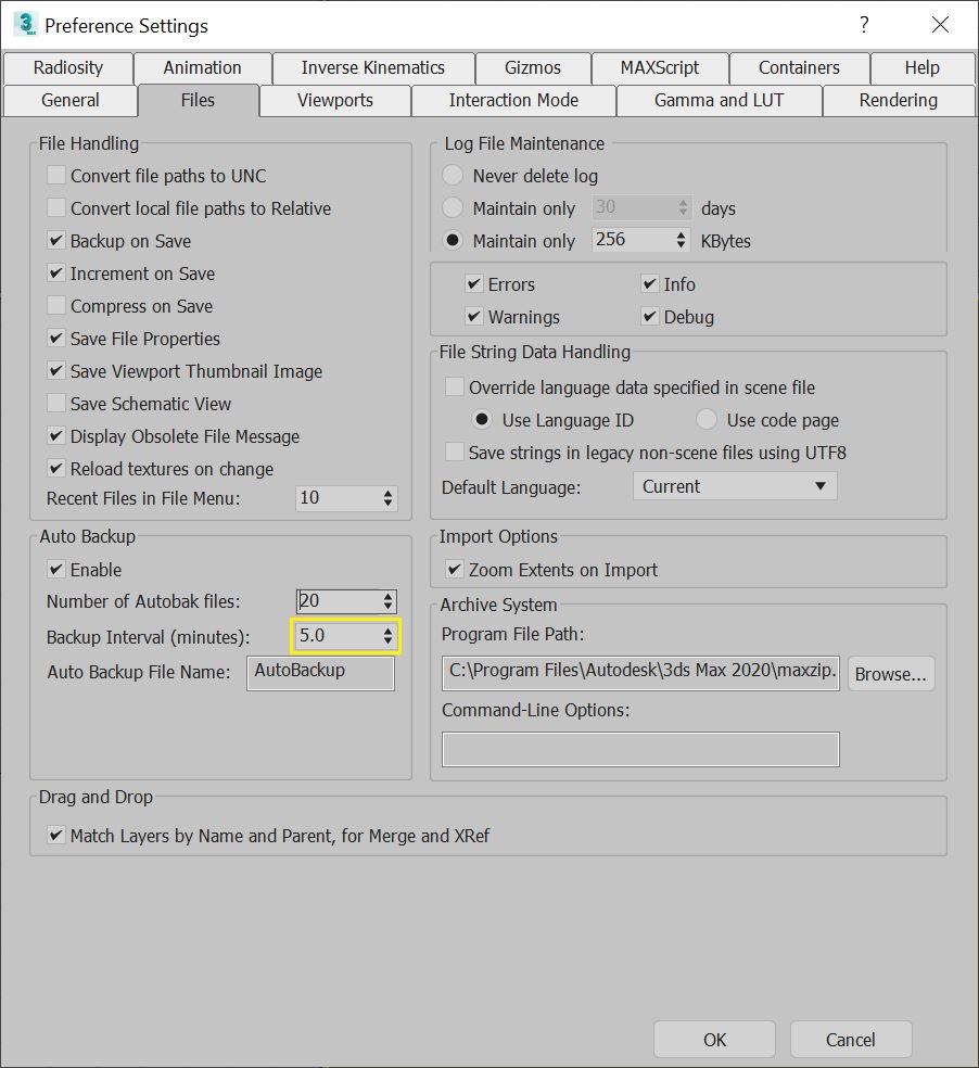 Increase Autoback Time