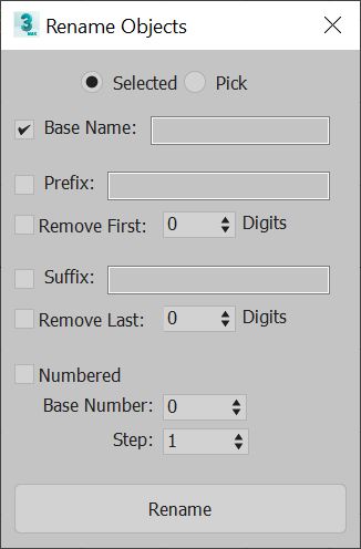 Rename Objects Utility