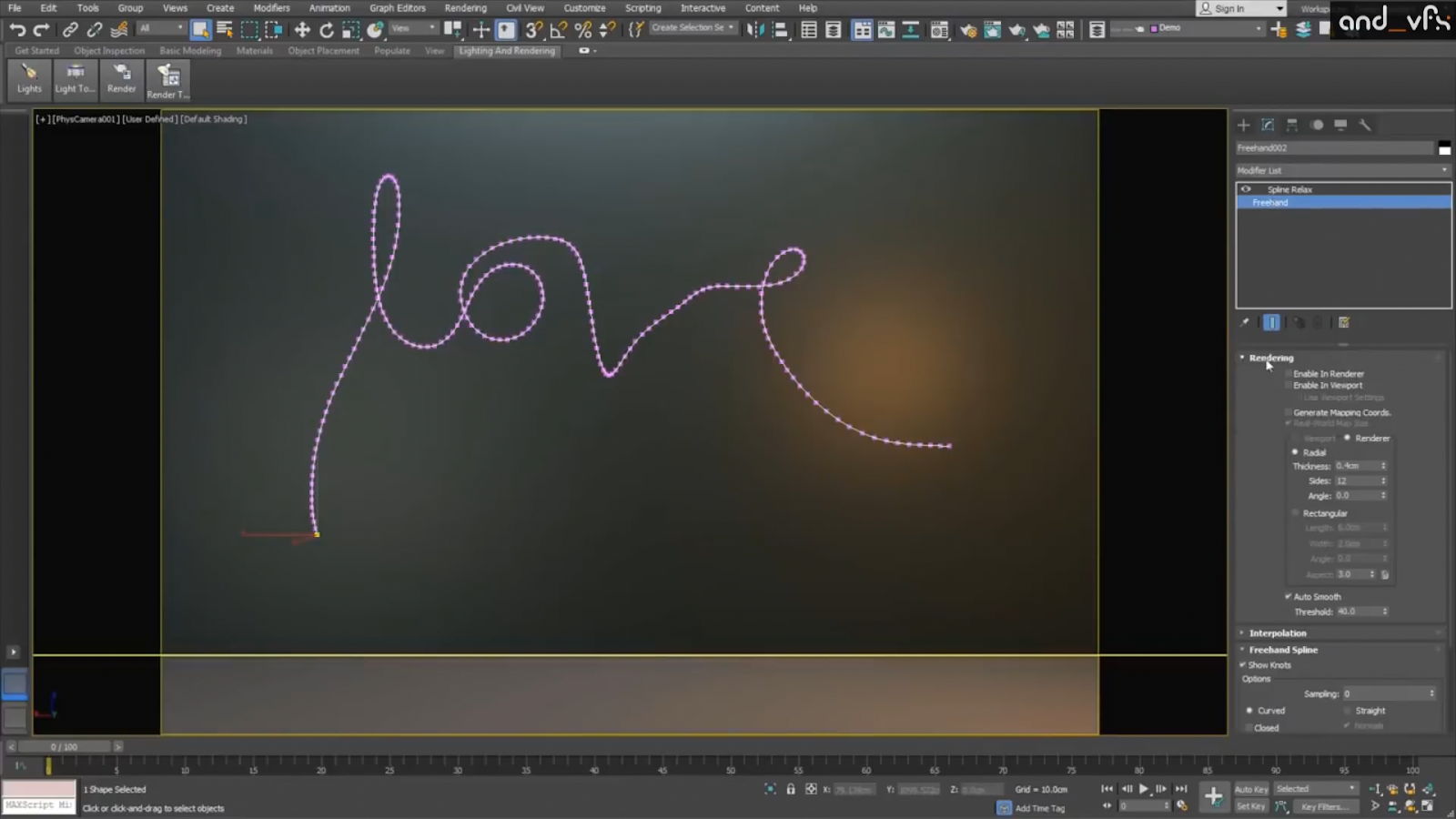 Chaos – spline plugin for 3DS Max