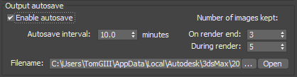 Autosave UI