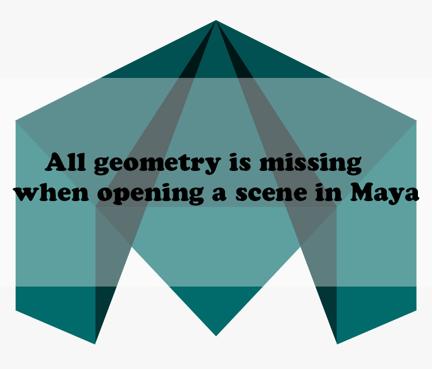 All geometry is missing when opening a scene in Maya