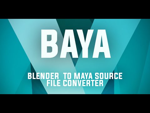 Blender to Maya bridge