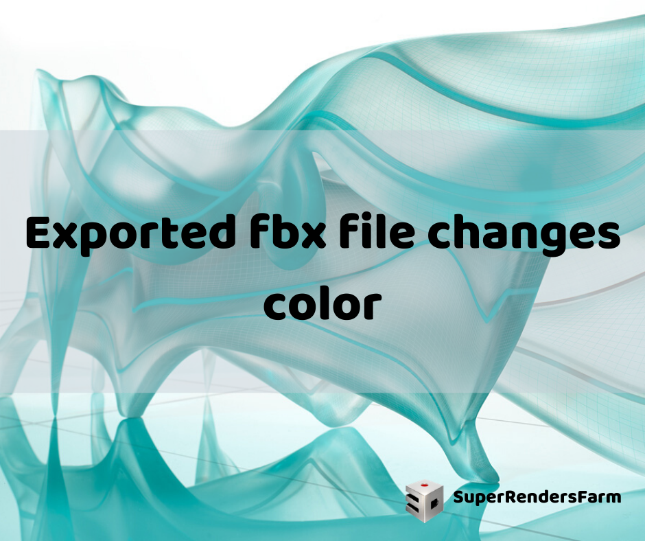 Exported fbx file changes color