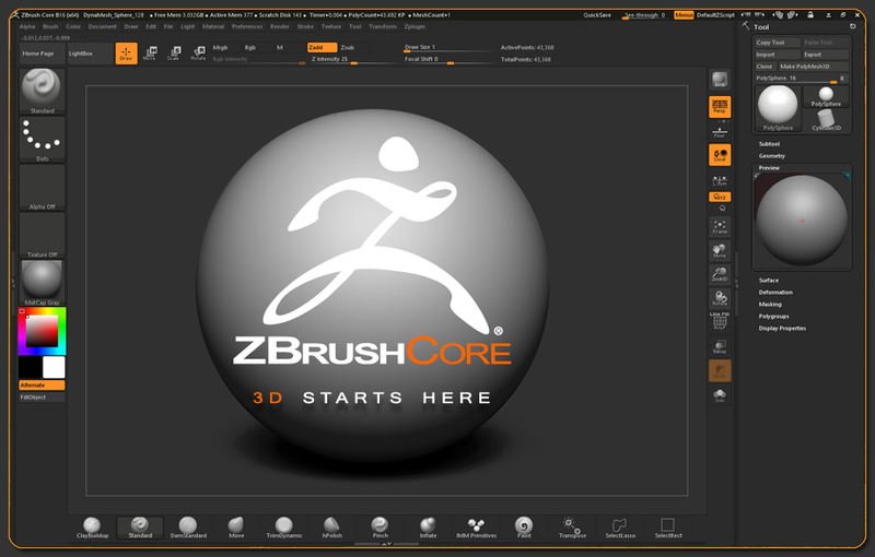 ZBrushCore 2020 released
